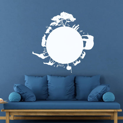 Engraving Stickers Africa Animal Giraffe Elephant Rhino Tiger Tattoo Culture