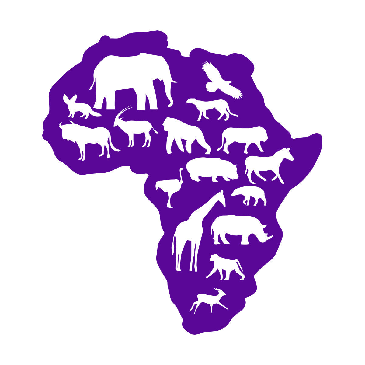 Lettering Decals Africa Animals Elephant Giraffe Nursery Baby Removable Without Leaving Glue