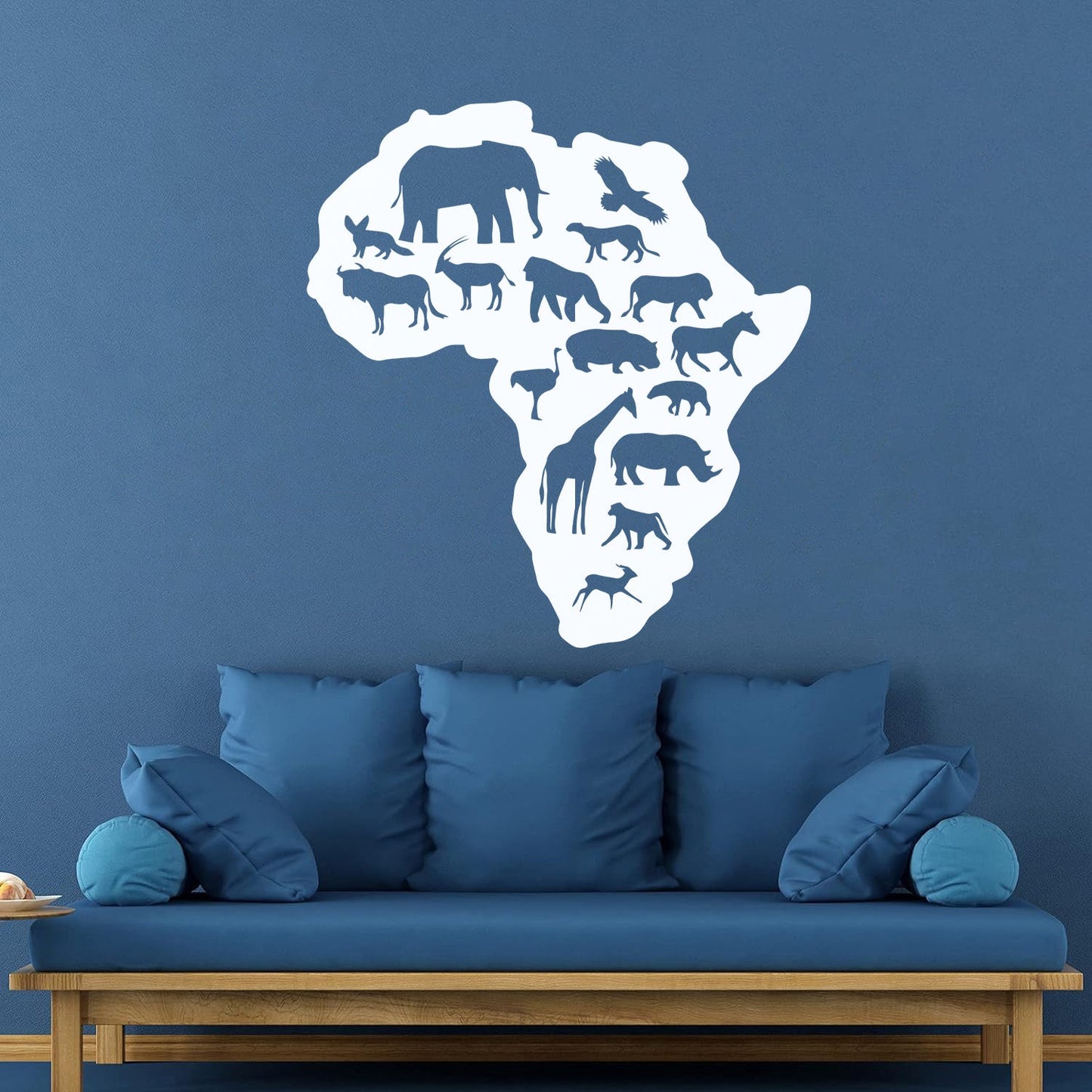 Lettering Decals Africa Animals Elephant Giraffe Nursery Baby Removable Without Leaving Glue