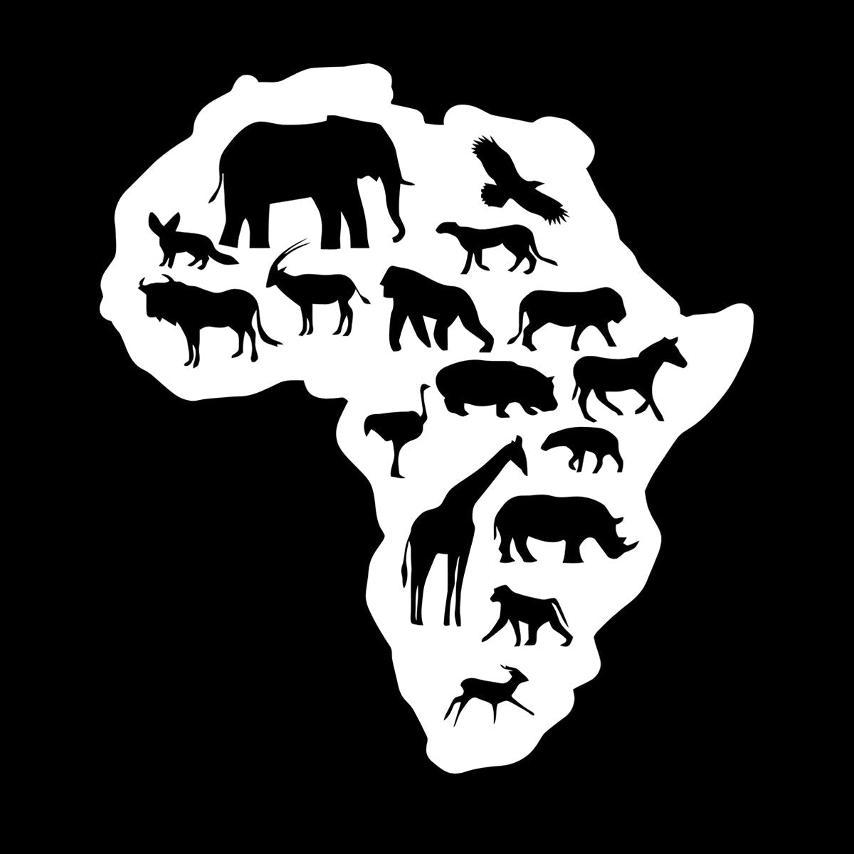 Lettering Decals Africa Animals Elephant Giraffe Nursery Baby Removable Without Leaving Glue