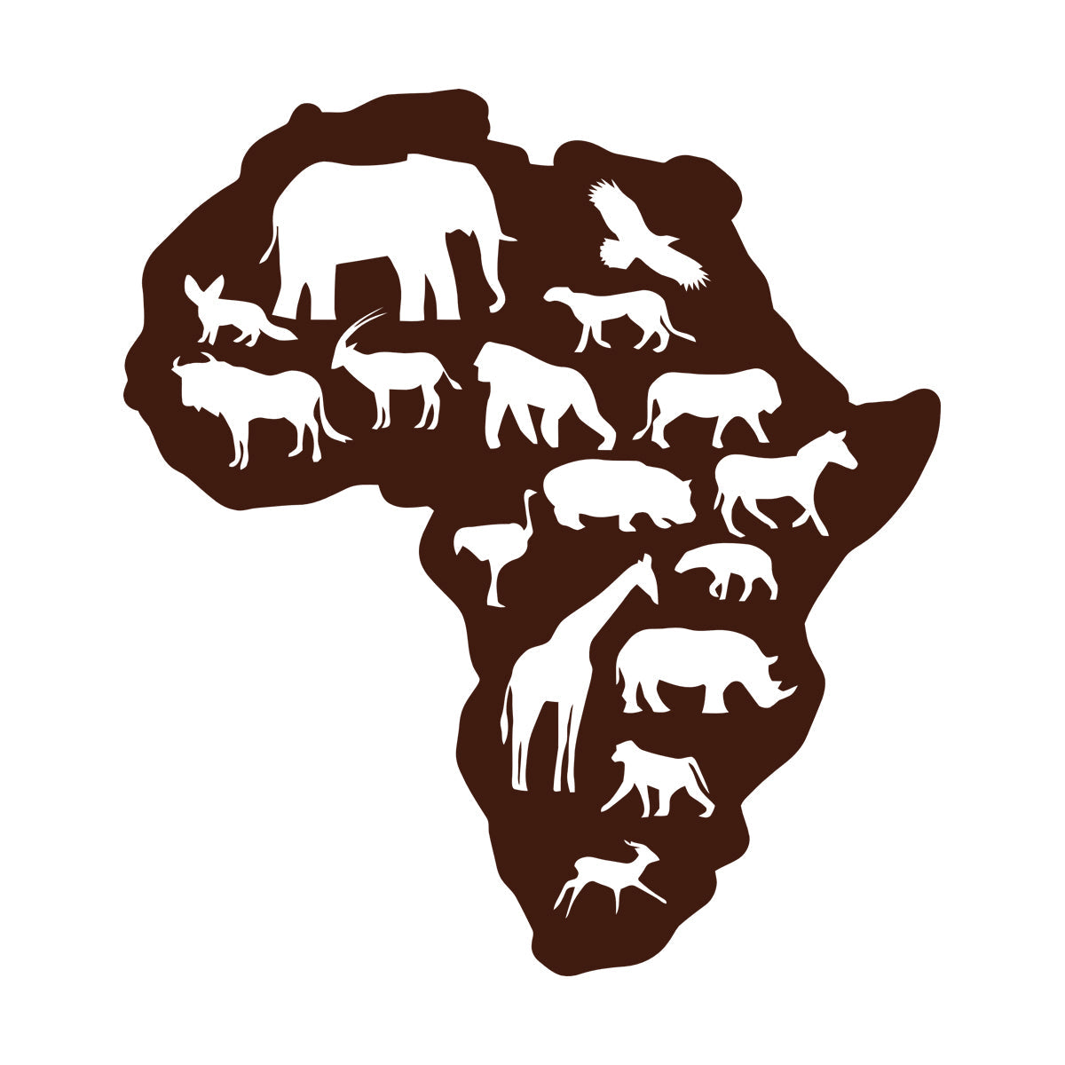 Lettering Decals Africa Animals Elephant Giraffe Nursery Baby Removable Without Leaving Glue