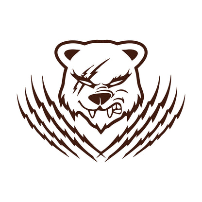 Bear Animal Grizzly Tribal Mural And Wall Vinyl Decal Waterproof