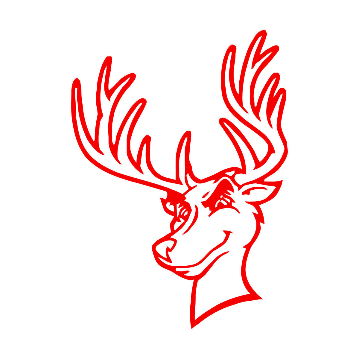 Wall Stickers Paster Paper Animal Head Deer Hunting Trophy Woodland It Won'T Fall Off