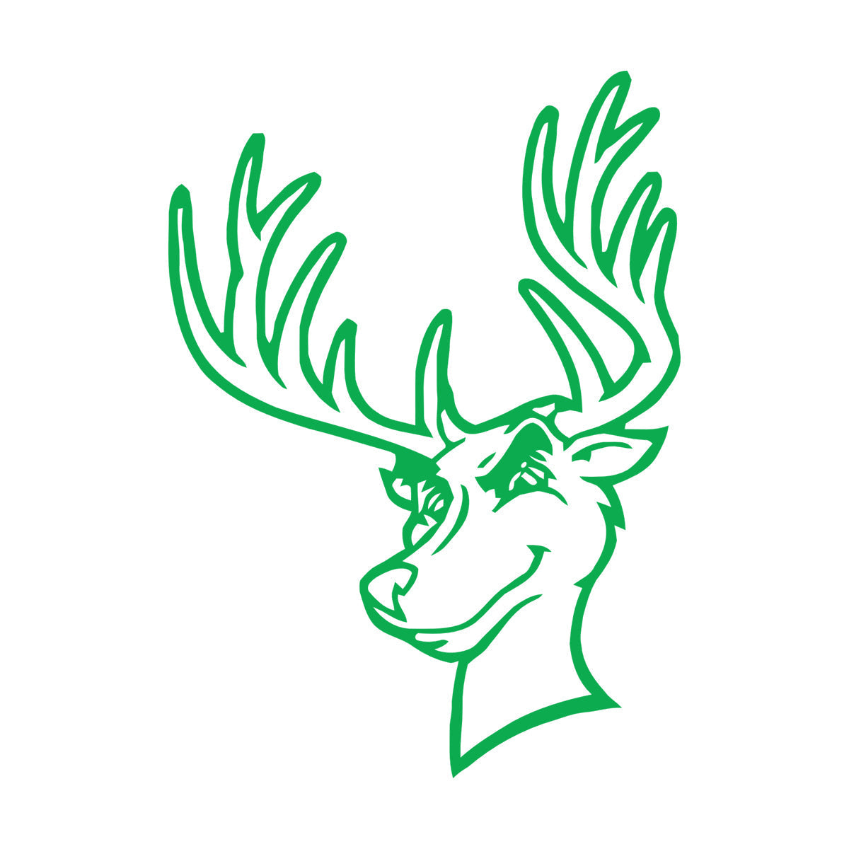 Wall Stickers Paster Paper Animal Head Deer Hunting Trophy Woodland It Won'T Fall Off