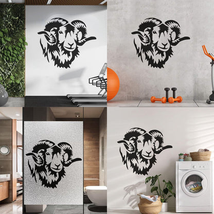 Fine Carving Stickers Animal Horn Sheep Farm Can Modify And Add Information