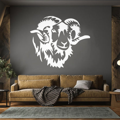 Fine Carving Stickers Animal Horn Sheep Farm Can Modify And Add Information
