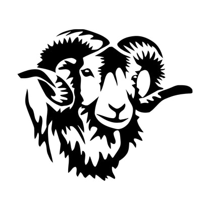 Fine Carving Stickers Animal Horn Sheep Farm Can Modify And Add Information