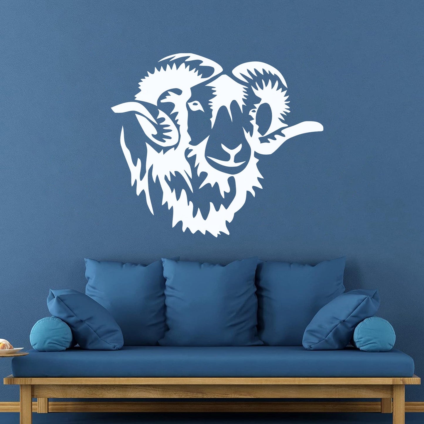 Fine Carving Stickers Animal Horn Sheep Farm Can Modify And Add Information