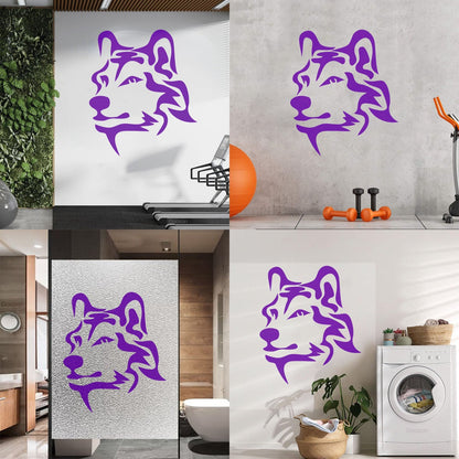 Vinyl Wall Stickers Animal Wolf Predator Tribal Self Adhesive