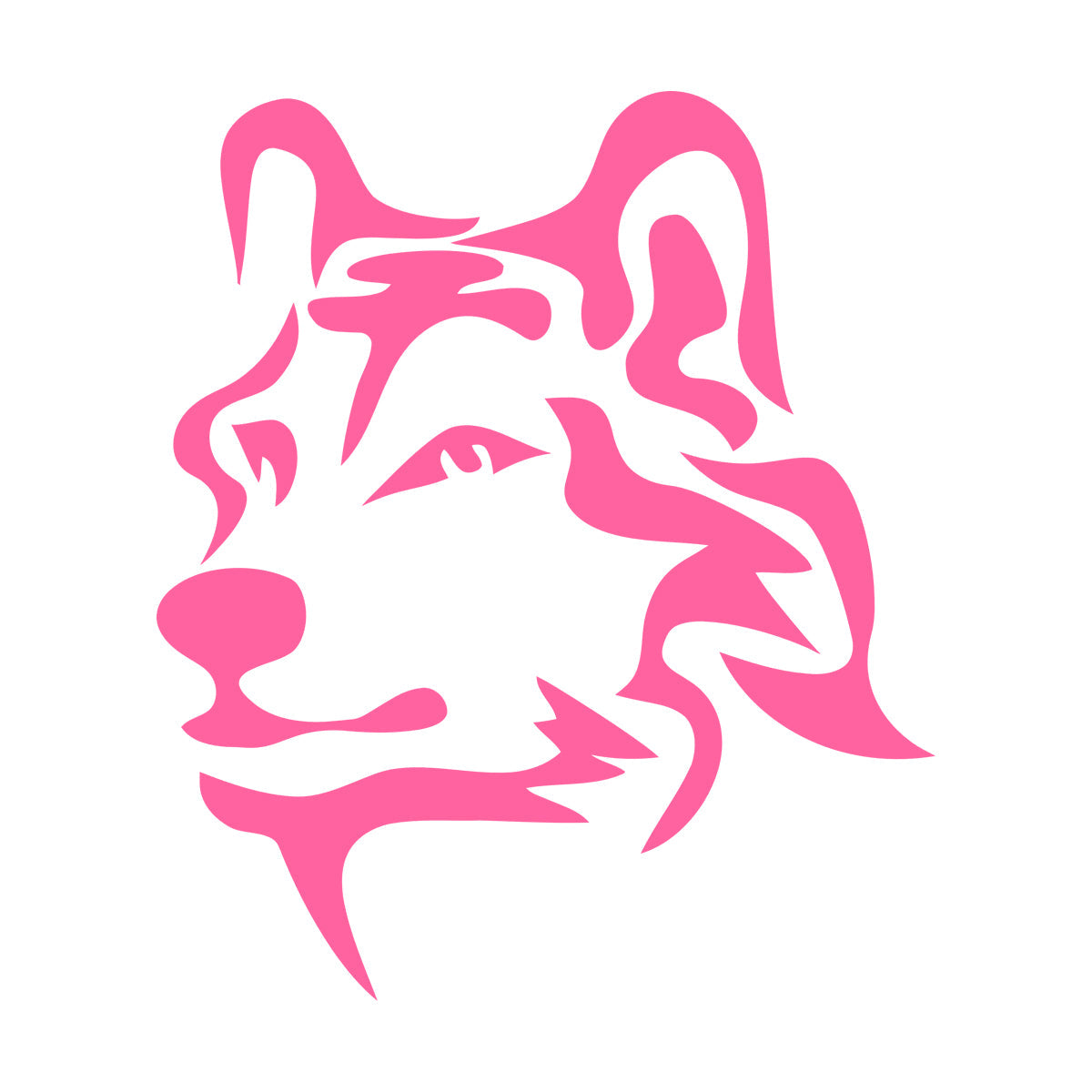 Vinyl Wall Stickers Animal Wolf Predator Tribal Self Adhesive