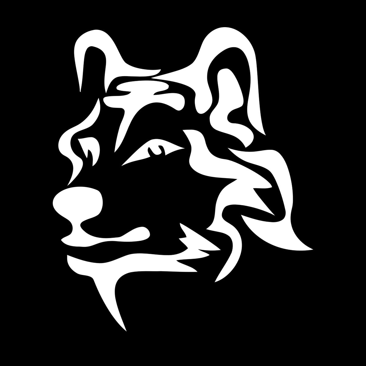 Vinyl Wall Stickers Animal Wolf Predator Tribal Self Adhesive