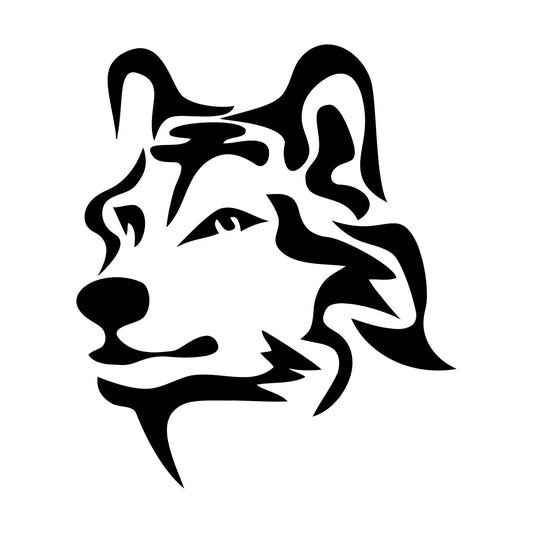 Vinyl Wall Stickers Animal Wolf Predator Tribal Self Adhesive