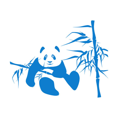 Wall Decals Panda Bamboo Kids Nursery Funny Animal Do Not Damage The Wall Surface