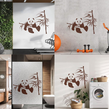 Wall Decals Panda Bamboo Kids Nursery Funny Animal Do Not Damage The Wall Surface