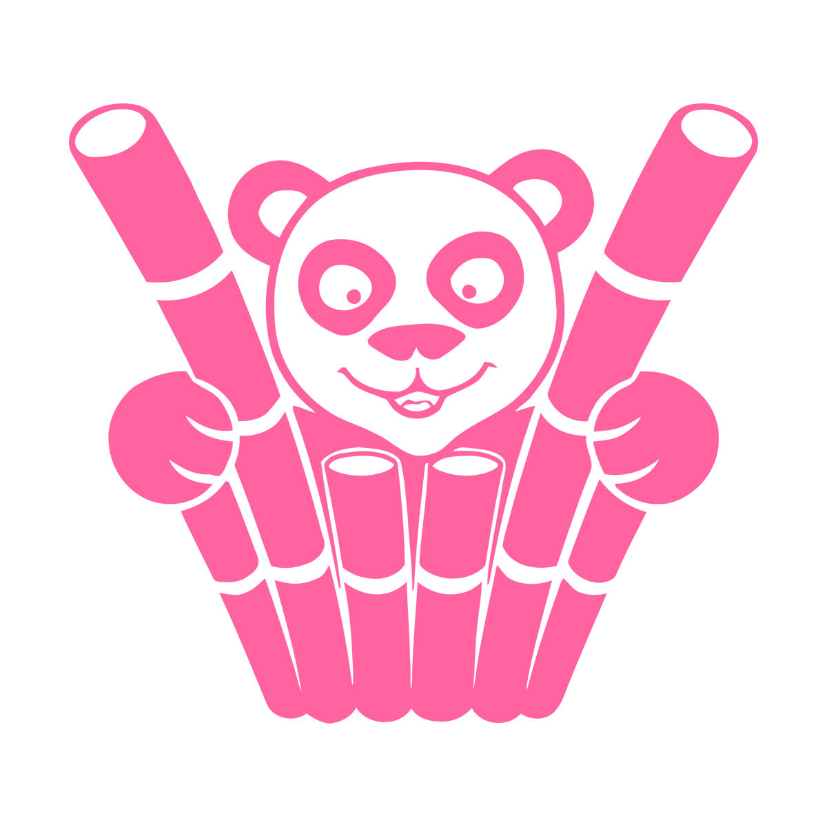 Engraving Decals Panda Funny Animal Bamboo Equipped With Transfer Film Kit