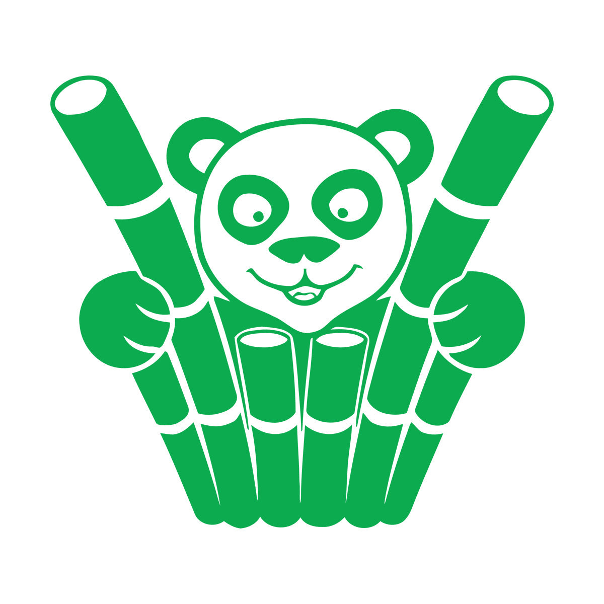 Engraving Decals Panda Funny Animal Bamboo Equipped With Transfer Film Kit