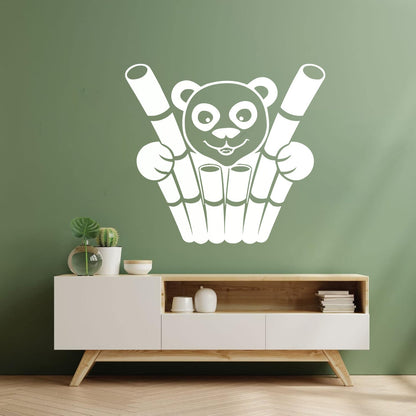 Engraving Decals Panda Funny Animal Bamboo Equipped With Transfer Film Kit