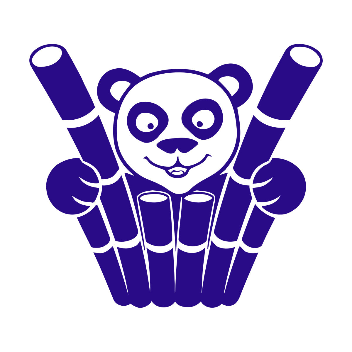 Engraving Decals Panda Funny Animal Bamboo Equipped With Transfer Film Kit