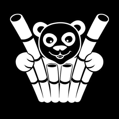 Engraving Decals Panda Funny Animal Bamboo Equipped With Transfer Film Kit