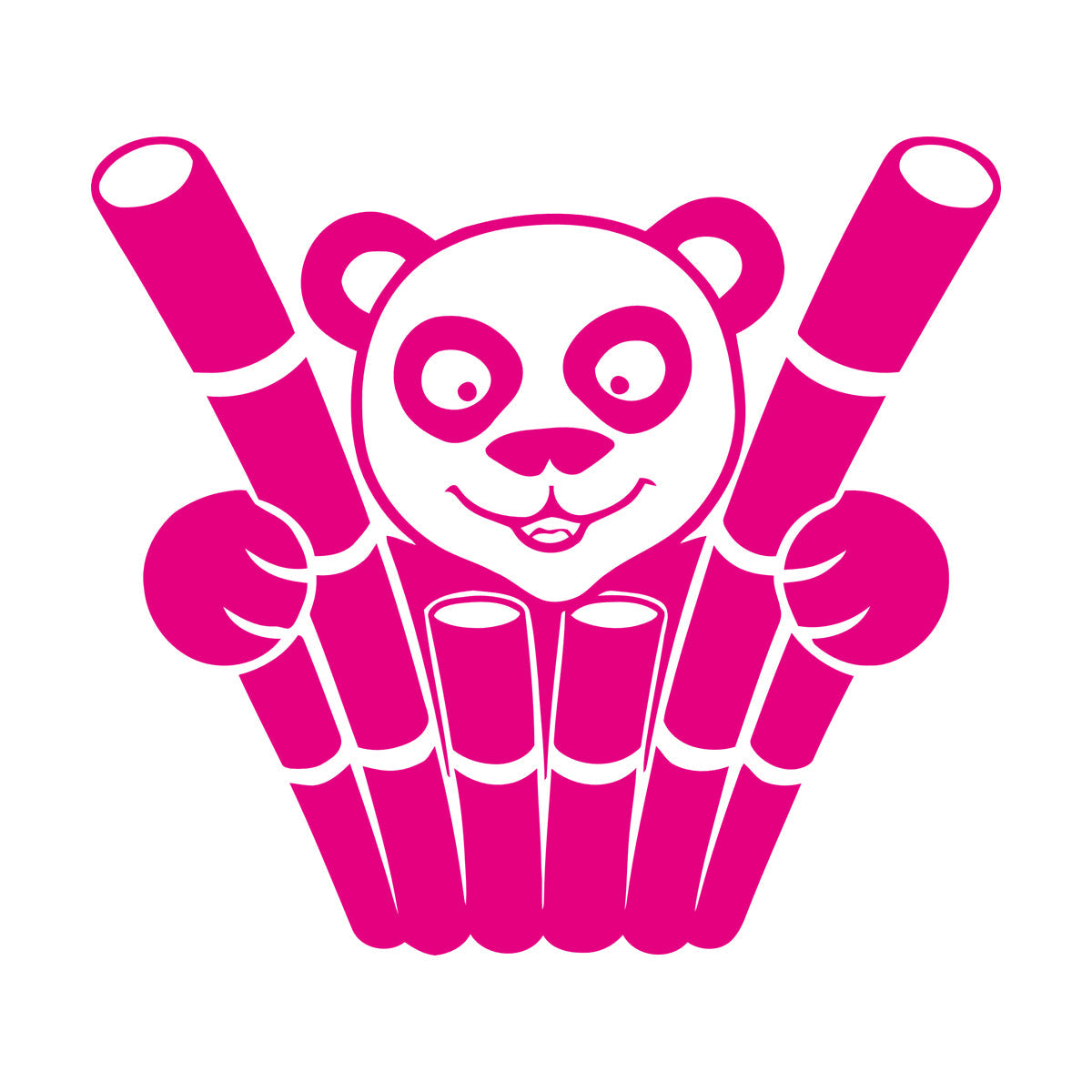 Engraving Decals Panda Funny Animal Bamboo Equipped With Transfer Film Kit