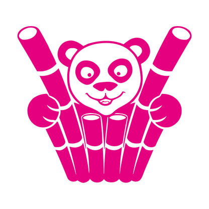 Engraving Decals Panda Funny Animal Bamboo Equipped With Transfer Film Kit