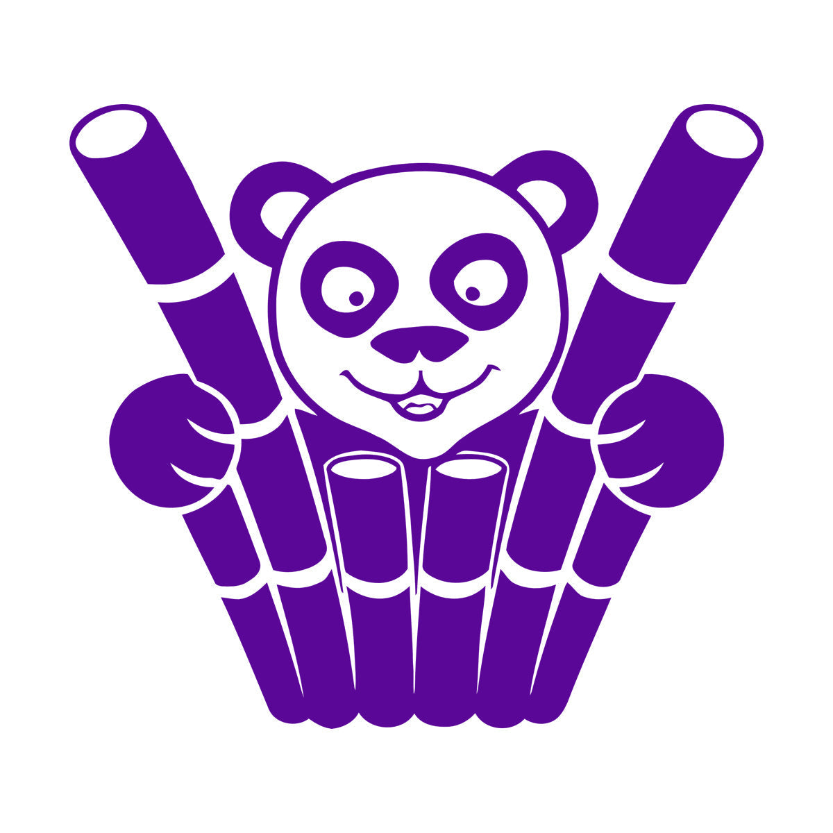 Engraving Decals Panda Funny Animal Bamboo Equipped With Transfer Film Kit