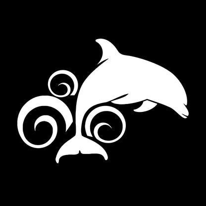 Dolphin Animal Ocean Wave Wall Stickers Paster Paper Art Mural Painting