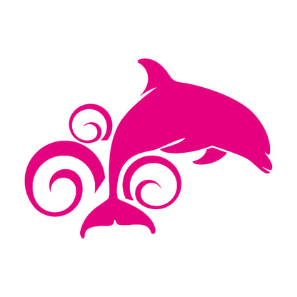 Dolphin Animal Ocean Wave Wall Stickers Paster Paper Art Mural Painting