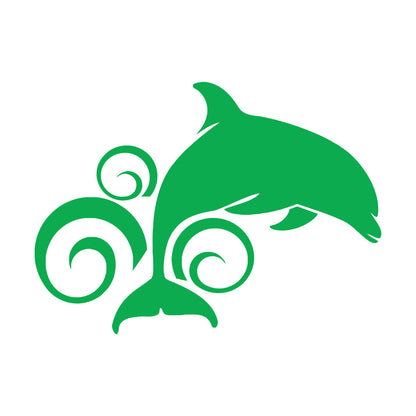 Dolphin Animal Ocean Wave Wall Stickers Paster Paper Art Mural Painting