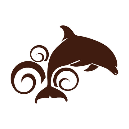 Dolphin Animal Ocean Wave Wall Stickers Paster Paper Art Mural Painting