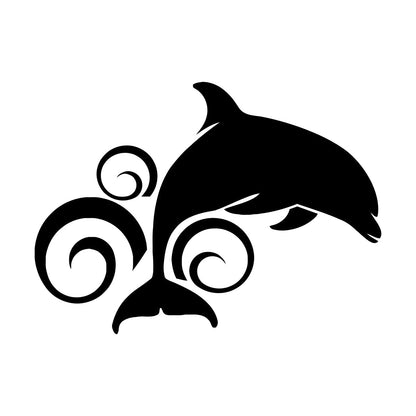 Dolphin Animal Ocean Wave Wall Stickers Paster Paper Art Mural Painting
