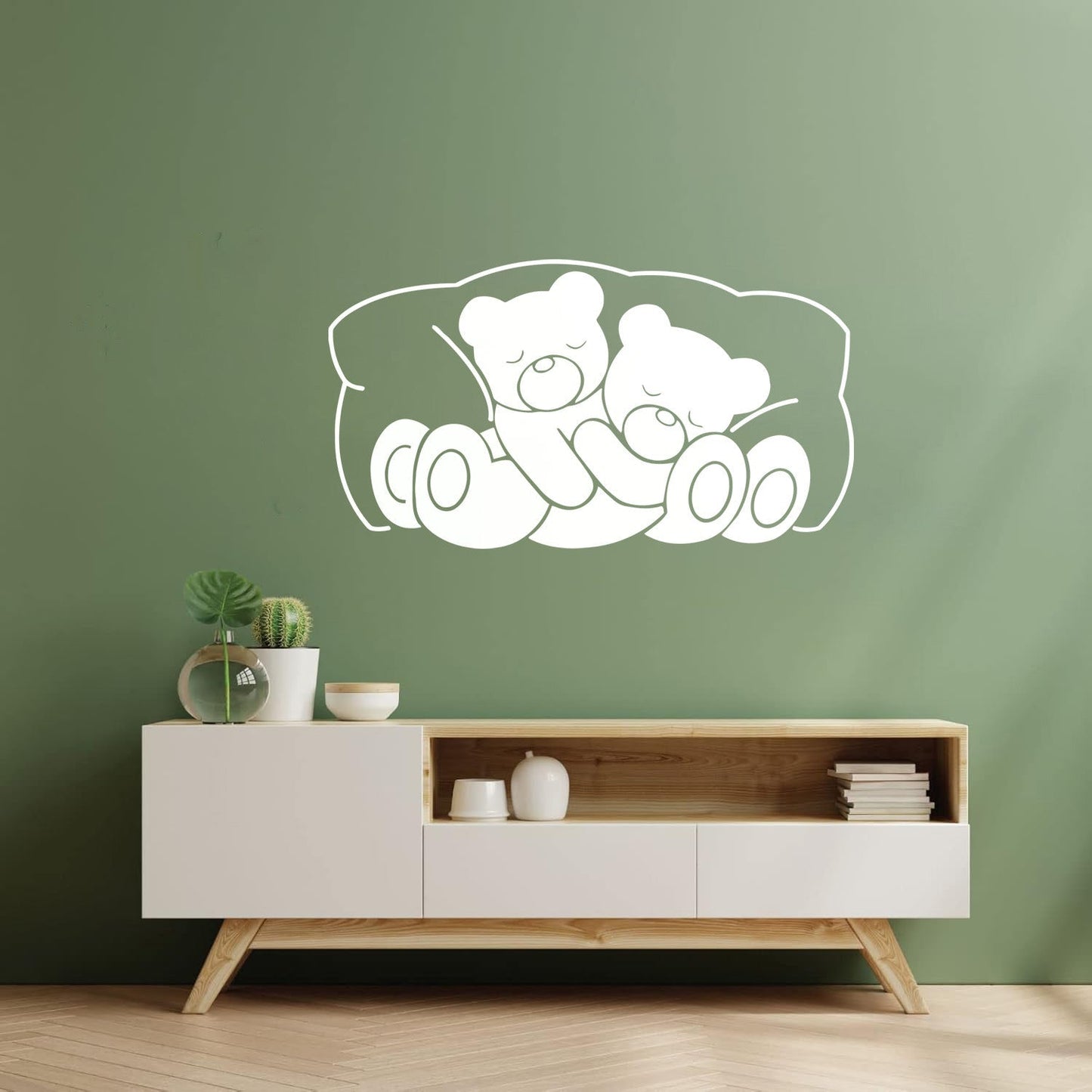 Wall Vinyl Sticker Decor Bear Children Animal Bedrooms Nursery Multiple Size Options