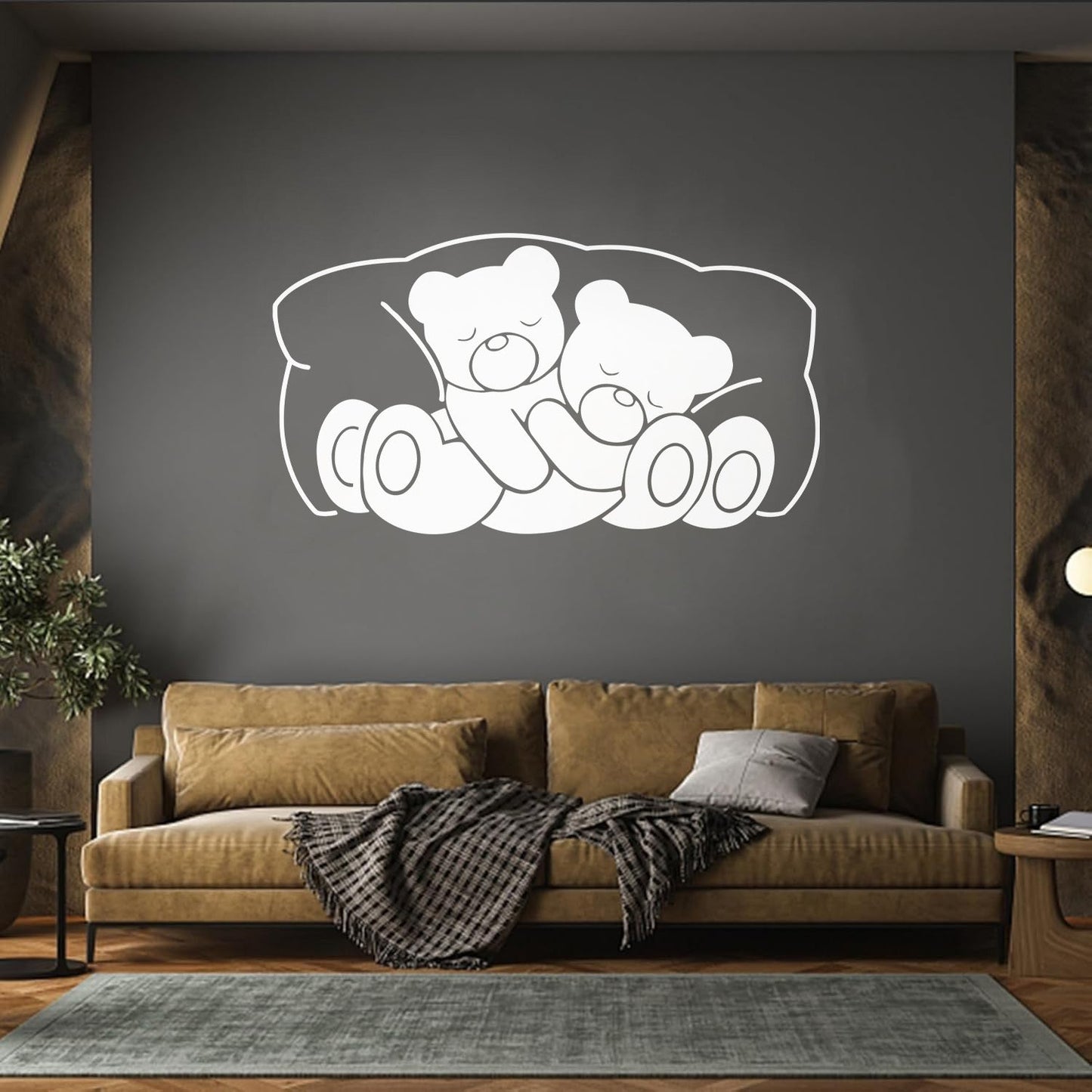 Wall Vinyl Sticker Decor Bear Children Animal Bedrooms Nursery Multiple Size Options