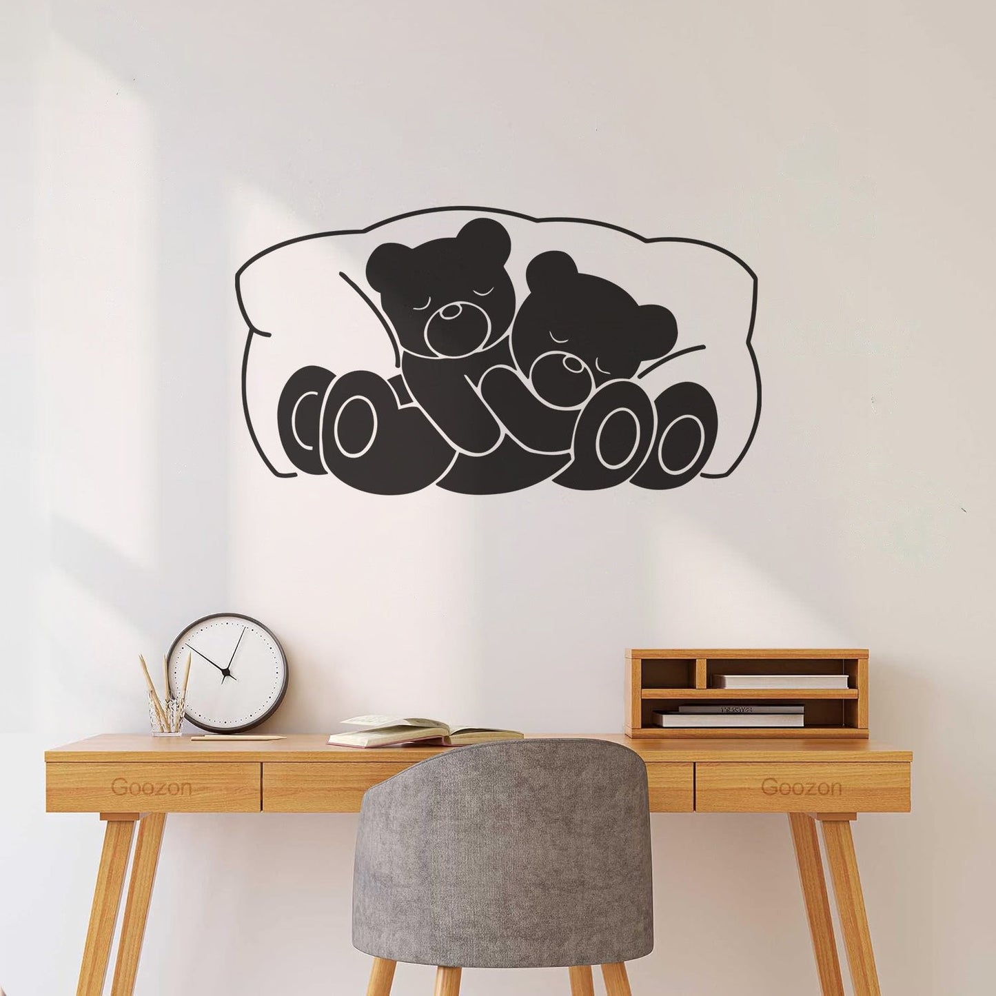 Wall Vinyl Sticker Decor Bear Children Animal Bedrooms Nursery Multiple Size Options
