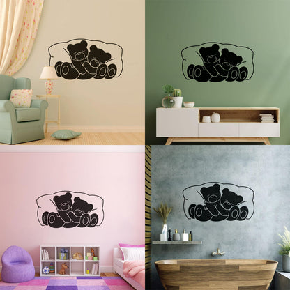 Wall Vinyl Sticker Decor Bear Children Animal Bedrooms Nursery Multiple Size Options