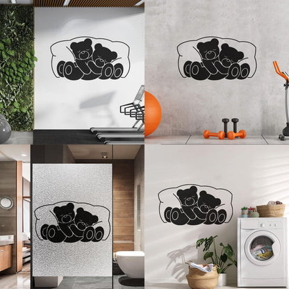 Wall Vinyl Sticker Decor Bear Children Animal Bedrooms Nursery Multiple Size Options