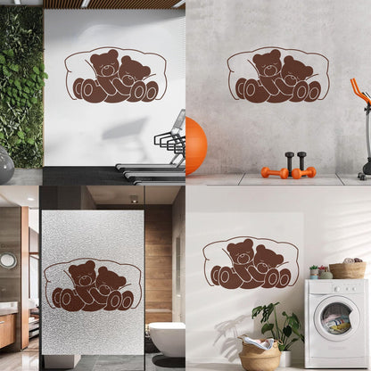 Wall Vinyl Sticker Decor Bear Children Animal Bedrooms Nursery Multiple Size Options