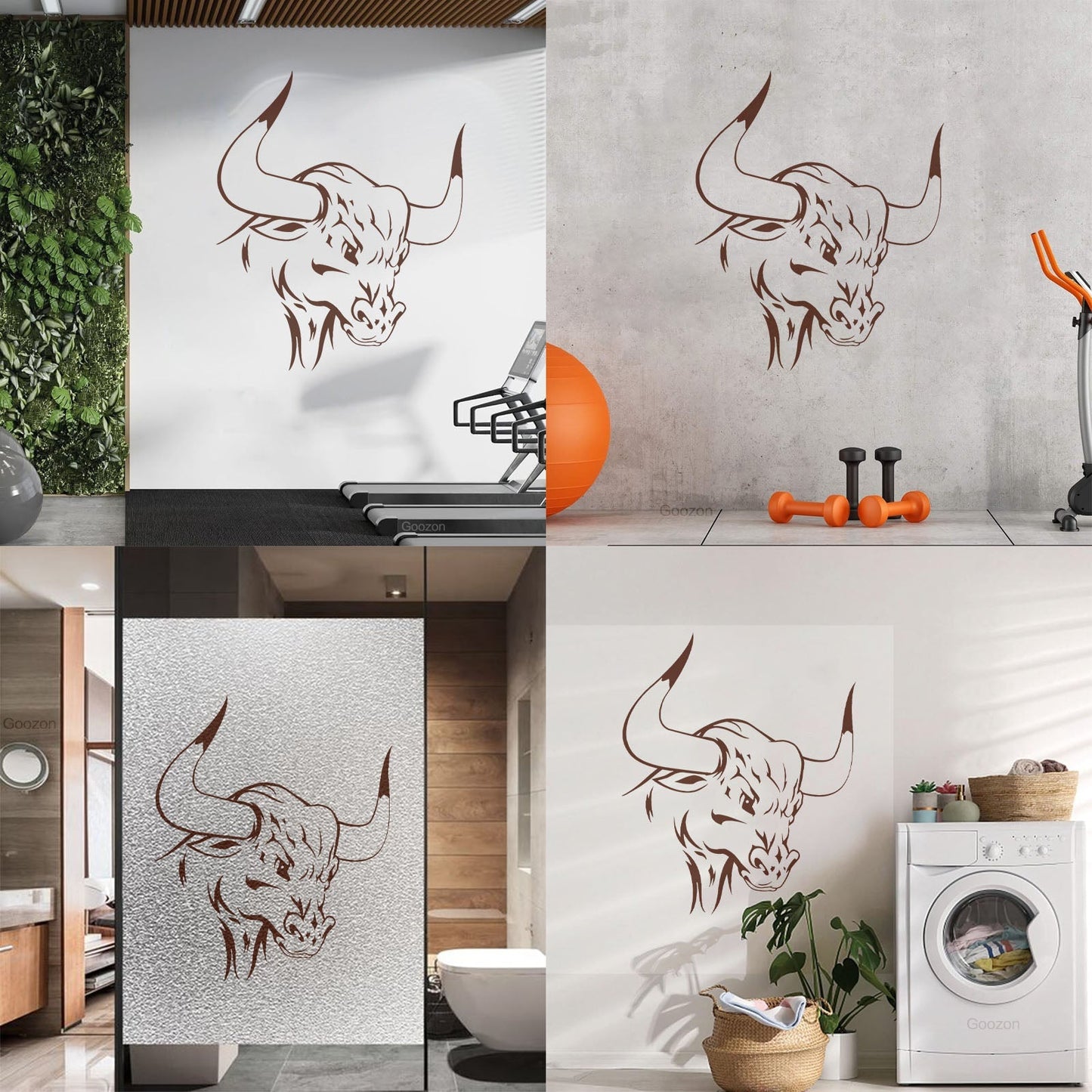 Wall Stickers Bull Bullfight Animal Farm Village It Won'T Fall Off
