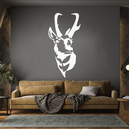 Fine Carving Stickers Deer Animal Hunt Hunter Tribal Easy Installation