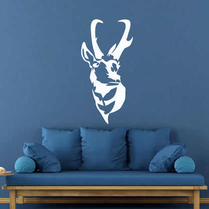 Fine Carving Stickers Deer Animal Hunt Hunter Tribal Easy Installation