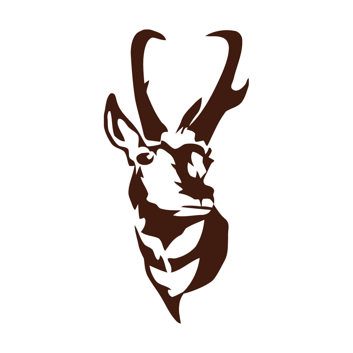 Fine Carving Stickers Deer Animal Hunt Hunter Tribal Easy Installation