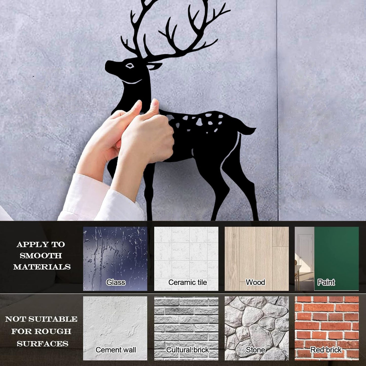 Fine Carving Decals Deer Hunting Hunter Animals Multiple Size Options