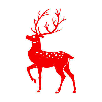 Fine Carving Decals Deer Hunting Hunter Animals Multiple Size Options