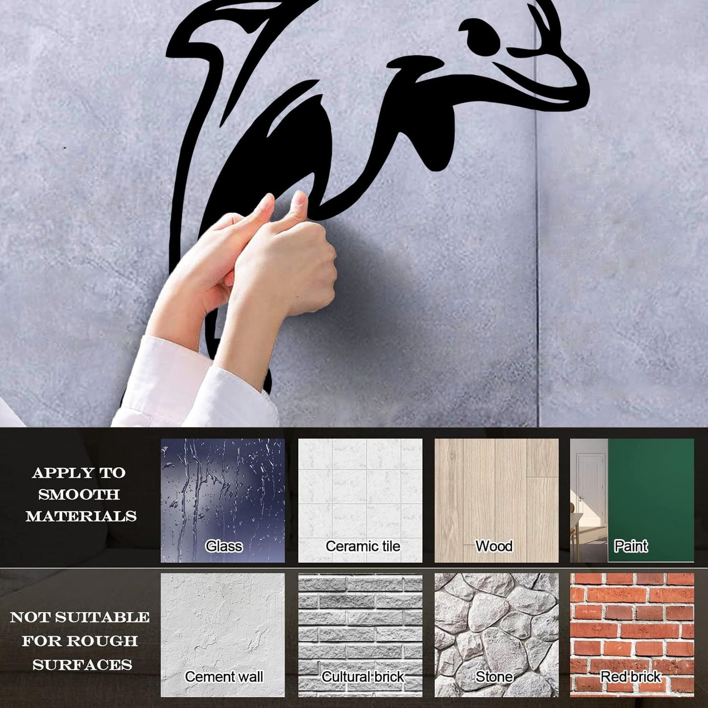 Mural And Wall Vinyl Decal Dolphin Ocean Marine Animal Nursery Tattoo Culture