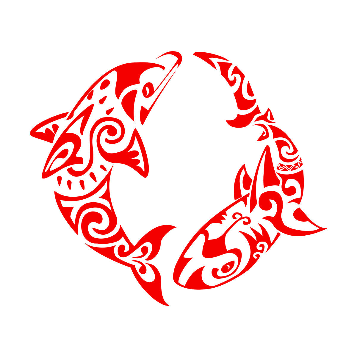 Wall Stickers Paster Paper Dolphin Versus Shark Sea Ocean Marine Animals Removable Without Leaving Glue