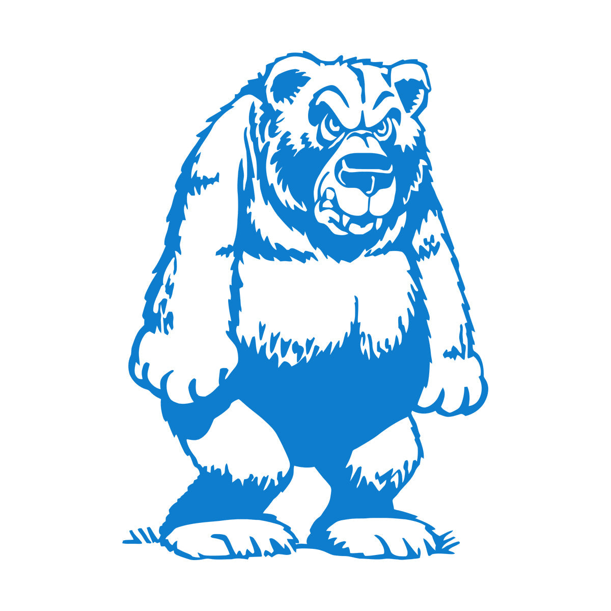 Engraving Stickers Funny Grizzly Bear Animal Kids Multi Color Selection