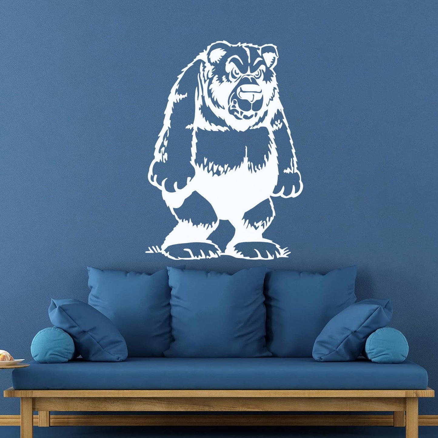 Engraving Stickers Funny Grizzly Bear Animal Kids Multi Color Selection