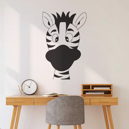 Funny Zebra Animal Kids Lettering Decals Equipped With Transfer Film Kit