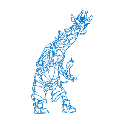 Lettering Stickers Giraffe Basketball Animal Nursery Kids Art Mural Painting