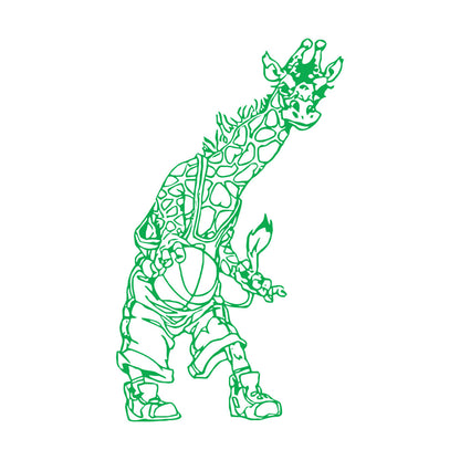 Lettering Stickers Giraffe Basketball Animal Nursery Kids Art Mural Painting